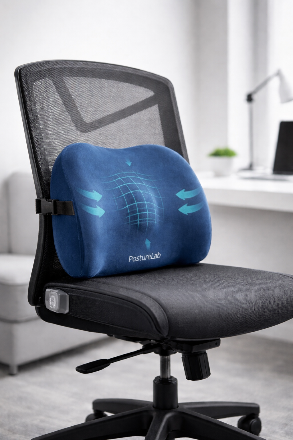 PostureLab™ LumbarPro – Ergonomic Lumbar Support